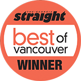 Voted the Best of Vancouver by The Georgia Straight