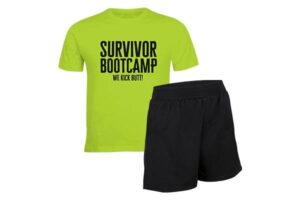 Survivor Bootcamp Tshirt and Shorts